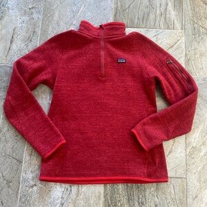 Patagonia better sweater pullover jacket red